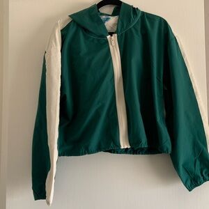 Prince Pickleball Women’s Woven Zip-Front Hooded Jacket - Green 🟢⚪️